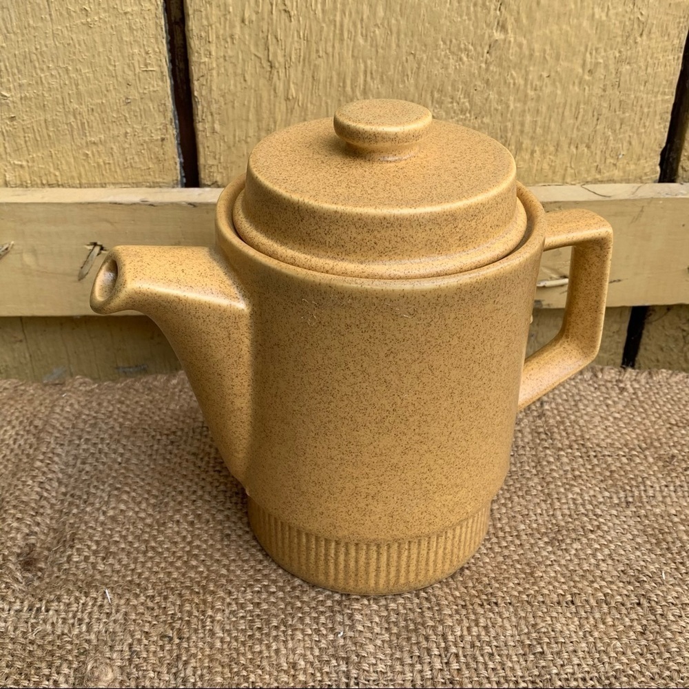 Vintage Mid Century Pfaltzgraff Mustard Coffee Pot